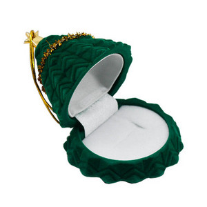 Baršunasti prsten, ogrlica u obliku božićnog drvca, Djed Božićnjak, kovčeg, ljupka naušnica, prsten, spremište poklona, organizator nakita, poklon kutija