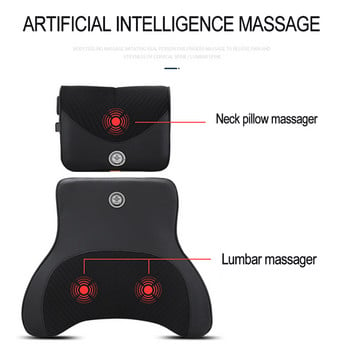 JINSERTA Car Massage Neck Support Μαξιλάρι Υποστήριξη πλάτης καθίσματος Προσομοίωση μαξιλαριού προσκέφαλου Αξεσουάρ μαξιλαριού ταξιδιού για ανθρώπινο μασάζ