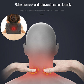 JINSERTA Car Massage Neck Support Μαξιλάρι Υποστήριξη πλάτης καθίσματος Προσομοίωση μαξιλαριού προσκέφαλου Αξεσουάρ μαξιλαριού ταξιδιού για ανθρώπινο μασάζ