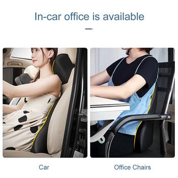 JINSERTA Car Massage Neck Support Μαξιλάρι Υποστήριξη πλάτης καθίσματος Προσομοίωση μαξιλαριού προσκέφαλου Αξεσουάρ μαξιλαριού ταξιδιού για ανθρώπινο μασάζ