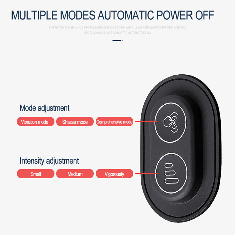 JINSERTA Automobilska masaža Potpora za vrat Jastuk Podrška za naslon sjedala Jastuk za naslon za glavu Simulacija ljudske masaže Putni jastuk Dodatna oprema