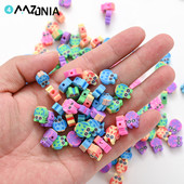 30 kom/lot Perle od polimerske gline sova 10 mm, šarene perle ptice, životinje, ravne perle za odstojnike za izradu nakita DIY narukvica, ogrlica