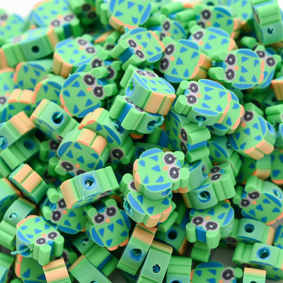 30 kom/lot Perle od polimerske gline sova 10 mm, šarene perle ptice, životinje, ravne perle za odstojnike za izradu nakita DIY narukvica, ogrlica