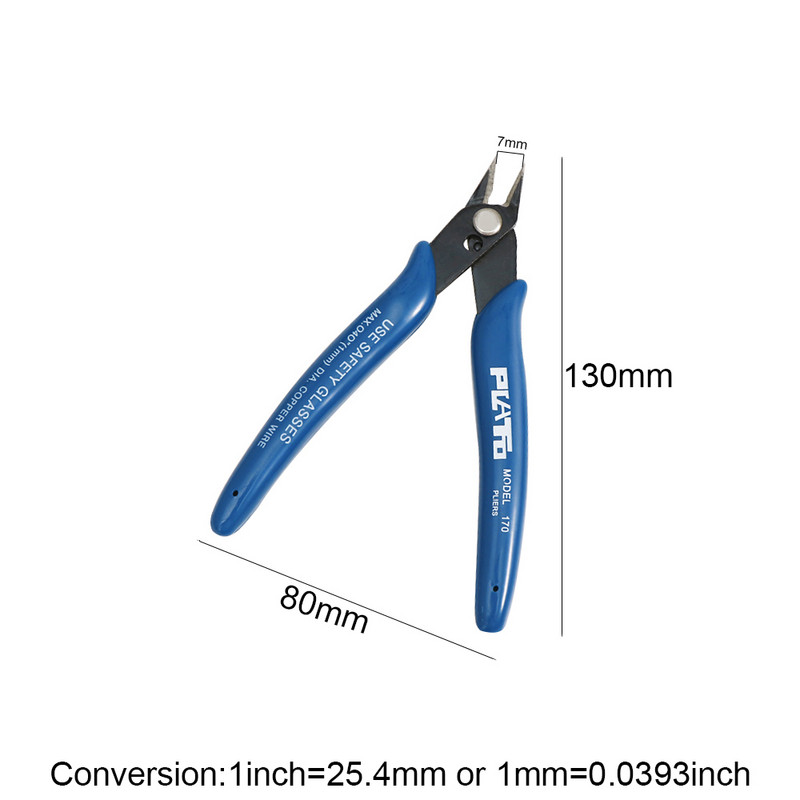 1PCS Bule Flush Side Shear Cutter Clipper Πένσα κοπής για σύρματα κοσμημάτων Πένσα κοσμημάτων Εργαλεία & κιτ εξοπλισμού