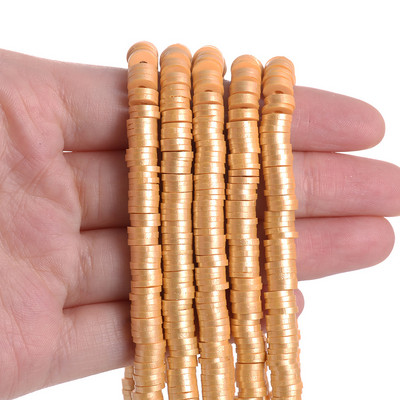 350 kom/lot 6 mm razmaknice od polimerske gline, višebojne mješovite ravne okrugle razmaknice, labave perle za izradu nakita, DIY narukvica, ogrlica