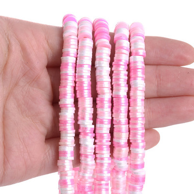 350 kom/lot 6 mm razmaknice od polimerske gline, višebojne mješovite ravne okrugle razmaknice, labave perle za izradu nakita, DIY narukvica, ogrlica