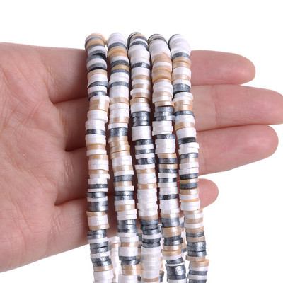 350 kom/lot 6 mm razmaknice od polimerske gline, višebojne mješovite ravne okrugle razmaknice, labave perle za izradu nakita, DIY narukvica, ogrlica