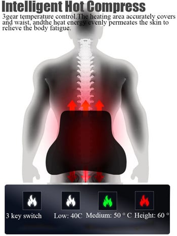 Ηλεκτρικό μαξιλάρι οσφυϊκού αυχένα αυτοκινήτου Θέρμανση Δονητικό μασάζ Στήριγμα μέσης Μαξιλάρι Προσομοίωσης καθίσματος αυτοκινήτου Μαξιλάρι για μασάζ ανθρώπου