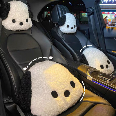 Cartoon Pas Autosjedalica Naslon za glavu Jastuk za struk Slatki putni univerzalni jastuk za vrat Dodaci za unutrašnjost automobila Jastuk za podršku za vrat