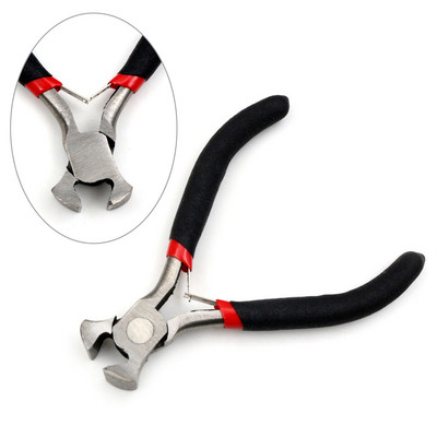 1 брой иглени клещи от неръждаема стомана Ръчен инструмент за изработка на бижута, черен 12,5 см