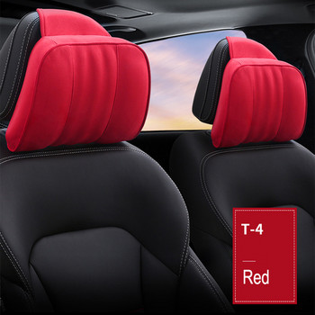 Προσκέφαλο αυτοκινήτου Maybach S-Class Ultra Soft Μαξιλάρι Suede Υφασμάτινο Άνετο Μαξιλάρι Λαιμού Υποστήριξη μαξιλαριού καθίσματος για Universal 1PC