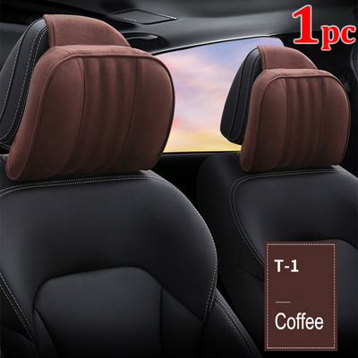 Tetiera pentru mașină Maybach Clasa S Pernă ultra moale țesătură din piele intoartă Pernă confortabilă pentru gât Suport pernă de scaun pentru universal 1buc