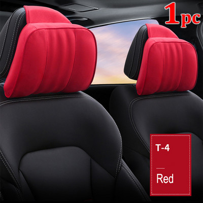 Tetiera pentru mașină Maybach Clasa S Pernă ultra moale țesătură din piele intoartă Pernă confortabilă pentru gât Suport pernă de scaun pentru universal 1buc