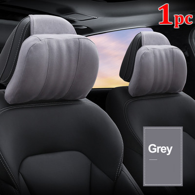 Tetiera pentru mașină Maybach Clasa S Pernă ultra moale țesătură din piele intoartă Pernă confortabilă pentru gât Suport pernă de scaun pentru universal 1buc
