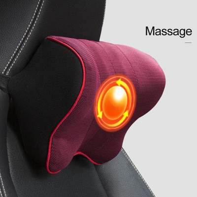 Automobilski električni masažni jastuk Auto sigurnosni dodaci Sjedalo Naslon za glavu Jastuk za vrat Simulacija ljudske masaže Putni jastuk za ured