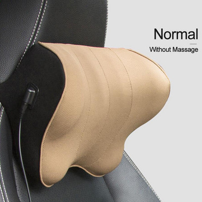Automobilski električni masažni jastuk Auto sigurnosni dodaci Sjedalo Naslon za glavu Jastuk za vrat Simulacija ljudske masaže Putni jastuk za ured
