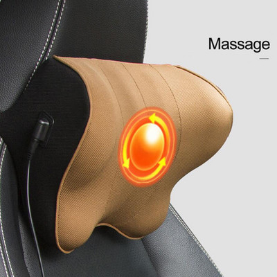 Automobilski električni masažni jastuk Auto sigurnosni dodaci Sjedalo Naslon za glavu Jastuk za vrat Simulacija ljudske masaže Putni jastuk za ured