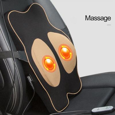 Automobilski električni masažni jastuk Auto sigurnosni dodaci Sjedalo Naslon za glavu Jastuk za vrat Simulacija ljudske masaže Putni jastuk za ured