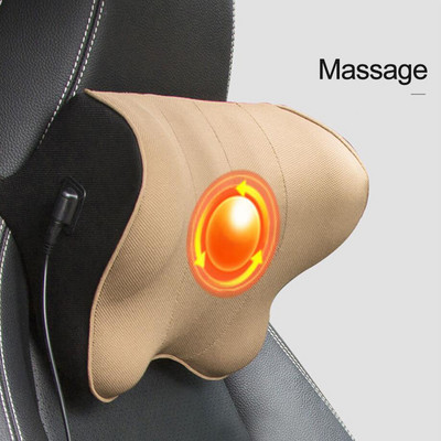 Automobilski električni masažni jastuk Auto sigurnosni dodaci Sjedalo Naslon za glavu Jastuk za vrat Simulacija ljudske masaže Putni jastuk za ured