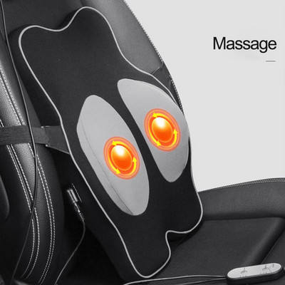 Automobilski električni masažni jastuk Auto sigurnosni dodaci Sjedalo Naslon za glavu Jastuk za vrat Simulacija ljudske masaže Putni jastuk za ured