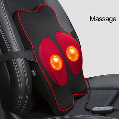 Automobilski električni masažni jastuk Auto sigurnosni dodaci Sjedalo Naslon za glavu Jastuk za vrat Simulacija ljudske masaže Putni jastuk za ured