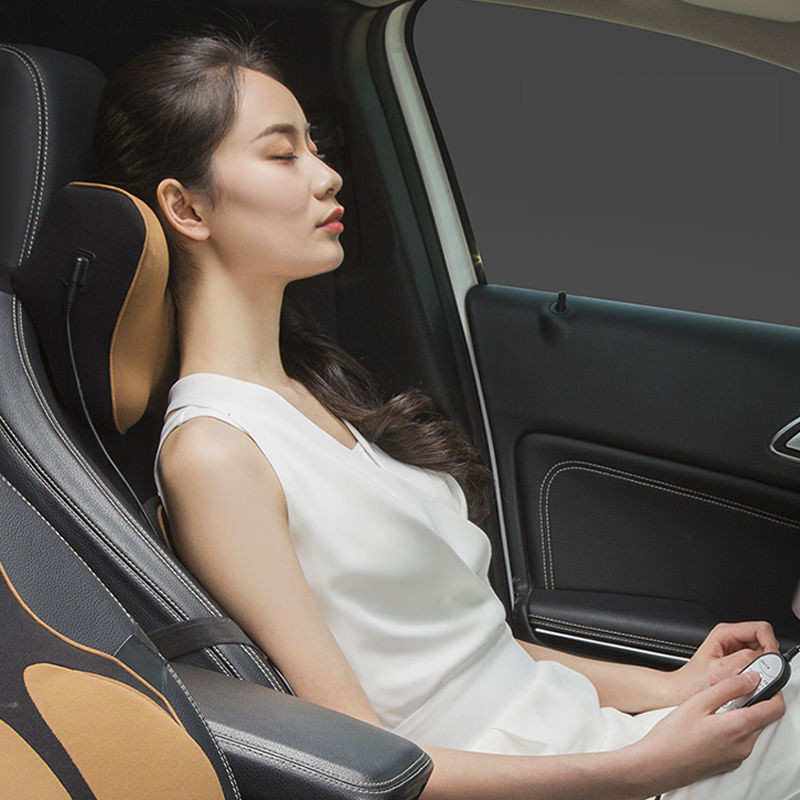 Automobilski električni masažni jastuk Auto sigurnosni dodaci Sjedalo Naslon za glavu Jastuk za vrat Simulacija ljudske masaže Putni jastuk za ured