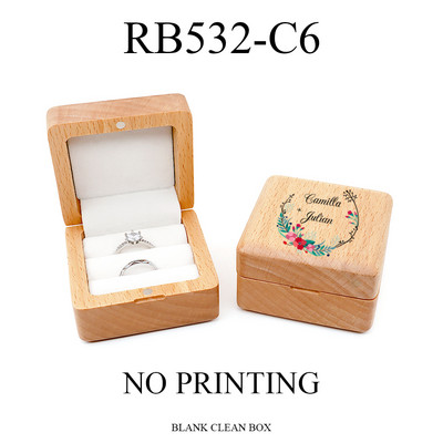 Drveni prsten za nakit Poklon kutija Personalizirani darovi Putna kutija za nakit s imenom Prijedlozi za djeveruše Držač za nakit