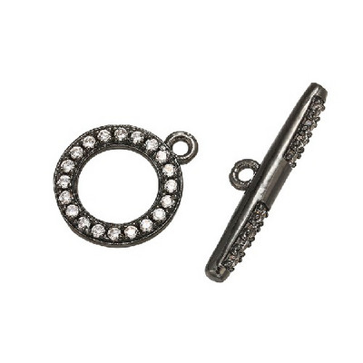 ZHUKOU 12x14mm sárgaréz cirkónia lapos kristály kampók nőknek kézzel készített nyaklánc karkötő ékszer kiegészítők Modell: VK76