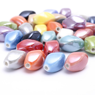 10-30 kom/lot Jednobojne keramičke odstojne perle 10x17 mm porculanske labave perle za izradu nakita DIY Ogrlica Narukvica Dodaci