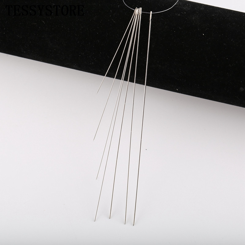 50 komada različitih duljina izduženih metalnih igala za izradu perli za alate za izradu nakita Alat za uvlačenje užeta