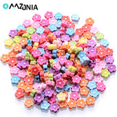 100 kom 8 mm akrilnih suncokretovih perli miješanih višebojnih labavih odstojnih perli za izradu nakita, narukvica, ručno izrađenih DIY dodataka