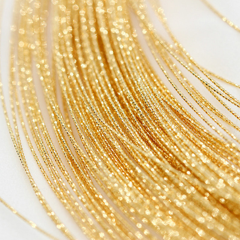 1 meeter 14K kullatud värviga kaetud 0,7 mm 0,8 mm vasktraat ehete valmistamiseks käsitsi valmistatud ehete materjal