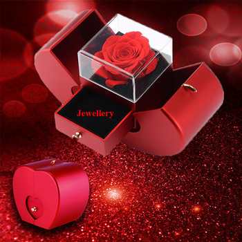 Κοσμήματα Rose Flower Box Girlfriend Birthday Party Valentine\'s Day Πρωτοχρονιάτικο Κουτί δώρου για αρραβώνα γάμου Dropshpping