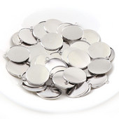 50 db 3 színű belső 20 mm-es nyaklánc medál beállítás Cabochon Cameo alaptálca előlap Üres illeszkedés 20 mm Cabochons ékszer készítése