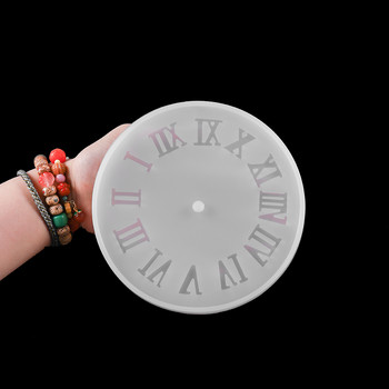 1 бр. Силиконова форма за часовник с арабски цифри Ръчно изработени занаятчийски часовници Форми от епоксидна смола за изработка на бижута Направи си сам Инструменти за намиране Консумативи