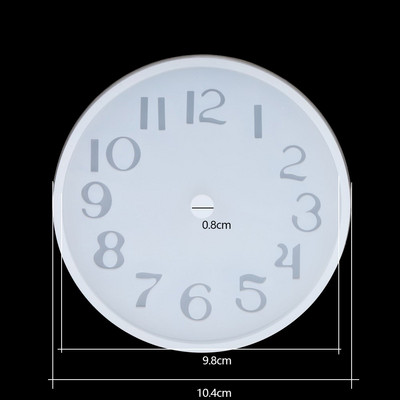 1kom Silikonski kalup za sat s arapskim brojevima Ručno izrađeni zanatski sat Kalupi od epoksidne smole za DIY izradu nakita Pribor za pronalaženje alata