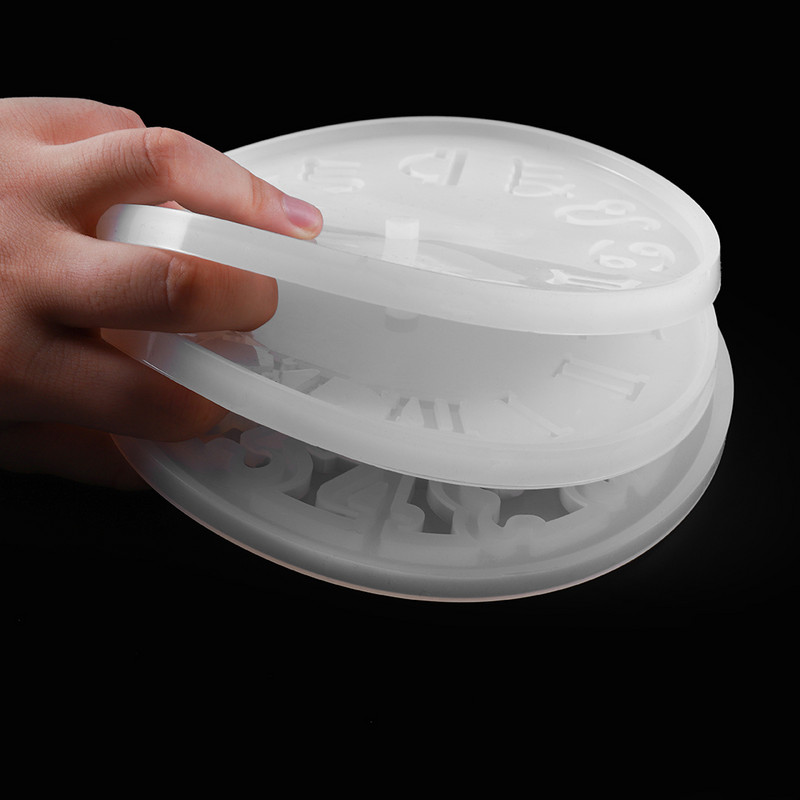 1kom Silikonski kalup za sat s arapskim brojevima Ručno izrađeni zanatski sat Kalupi od epoksidne smole za DIY izradu nakita Pribor za pronalaženje alata