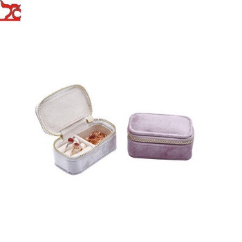 Πολύχρωμο Creative Velvet Ring Box Υψηλής ποιότητας Σκουλαρίκια αποθήκευσης κοσμημάτων γάμου Φανελένιο κουτί αποθήκευσης Συσκευασία για επιχειρήσεις