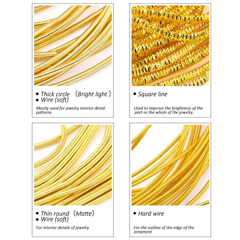 10g/лот аксесоари за бижута Подложка за значка за бродерия, твърда стара работна бродерия, френска тел от метални кюлчета, медна тел, ръчно изработени аксесоари