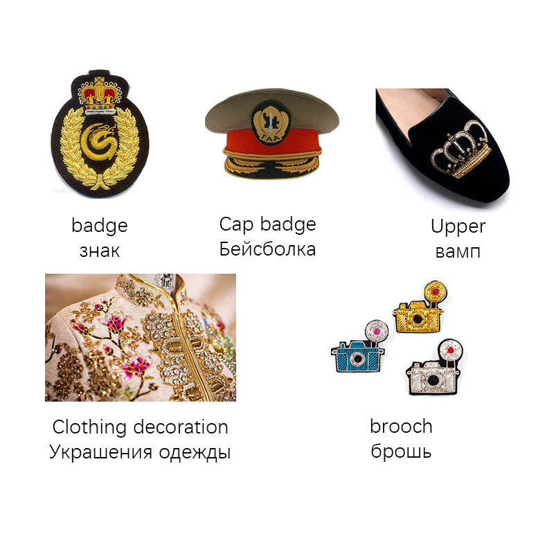 10g/лот аксесоари за бижута Подложка за значка за бродерия, твърда стара работна бродерия, френска тел от метални кюлчета, медна тел, ръчно изработени аксесоари