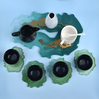 Μεγάλο ορθογώνιο πιάτο φόρμα ρητίνης Δίσκος φρούτων Δίσκος τσαγιού UV ρητίνη Καλούπι σουβέρ Καλούπια σιλικόνης Εργαλεία προβολής κοσμημάτων Art Craft