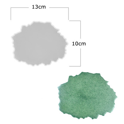 Голяма правоъгълна чиния Смола Форма Плодов диск Чай Тава UV смола Мухъл Подложка за чаши Силиконови форми Художествени занаяти Инструменти за показване на бижута