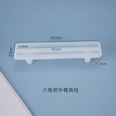 Голяма правоъгълна чиния Смола Форма Плодов диск Чай Тава UV смола Мухъл Подложка за чаши Силиконови форми Художествени занаяти Инструменти за показване на бижута