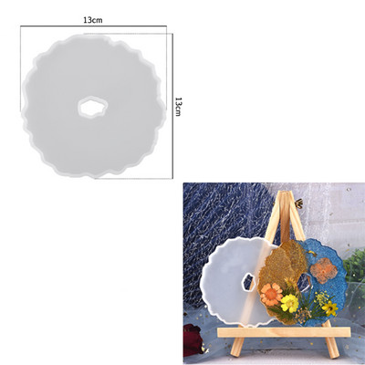 Голяма правоъгълна чиния Смола Форма Плодов диск Чай Тава UV смола Мухъл Подложка за чаши Силиконови форми Художествени занаяти Инструменти за показване на бижута