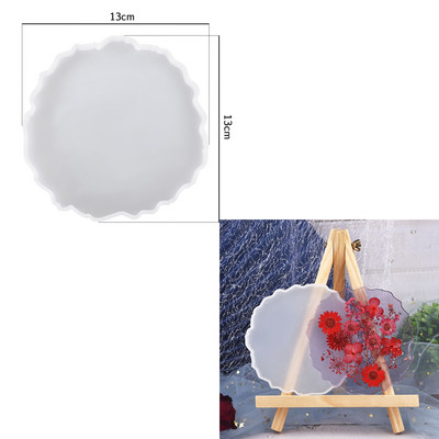 Голяма правоъгълна чиния Смола Форма Плодов диск Чай Тава UV смола Мухъл Подложка за чаши Силиконови форми Художествени занаяти Инструменти за показване на бижута