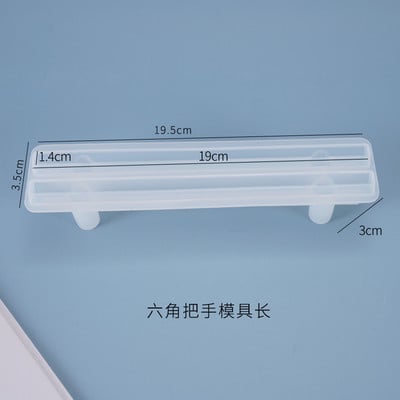 Голяма правоъгълна чиния Смола Форма Плодов диск Чай Тава UV смола Мухъл Подложка за чаши Силиконови форми Художествени занаяти Инструменти за показване на бижута