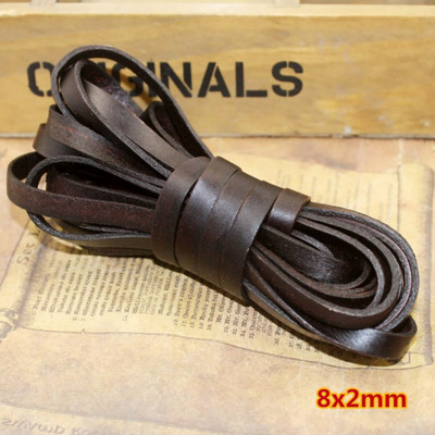 REGELIN 2 метра ретро кафе телешка кожена каишка Находки 2/3/4/5/6/8/10 мм плосък/кръгъл кожен шнур Струна Въже Направи си сам гривна