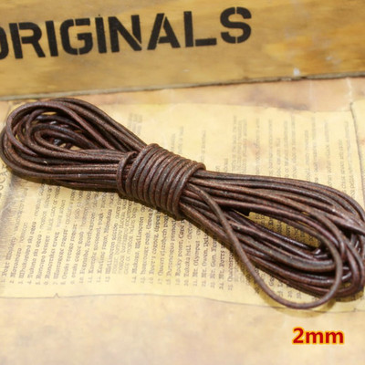 REGELIN 2 метра ретро кафе телешка кожена каишка Находки 2/3/4/5/6/8/10 мм плосък/кръгъл кожен шнур Струна Въже Направи си сам гривна
