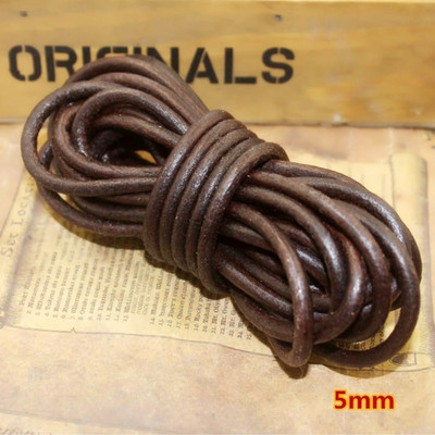 REGELIN 2 метра ретро кафе телешка кожена каишка Находки 2/3/4/5/6/8/10 мм плосък/кръгъл кожен шнур Струна Въже Направи си сам гривна