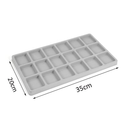 Сива флокирана дъска за мъниста Гривна Организатор за мъниста Тава за изработка на бижута Работни маси Размер Измервателна плоча Инструмент за занаяти Аксесоари